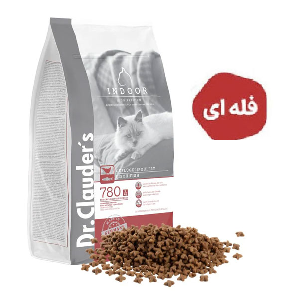 غذای خشک گربه بالغ دکتر کلادرز طعم مرغ و ماهی