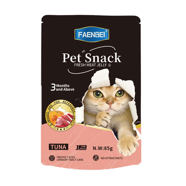 پوچ گربه فنبی مدل میکس با طعم ماهی تن