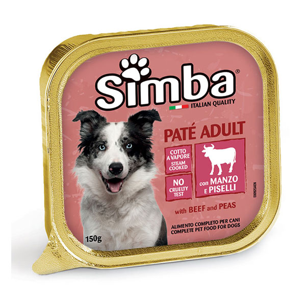 ووم سگ مونژه Simba با طعم گوشت گاو و نخود فرنگی