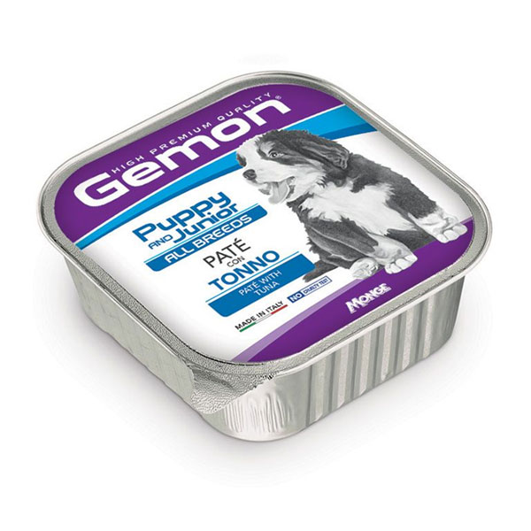 ووم سگ های جوان و توله سگ مونژه Gemon طعم ماهی تن