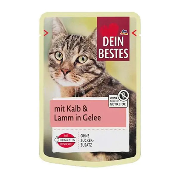 پوچ گربه دین بستس طعم گوشت گوساله و بره در ژله