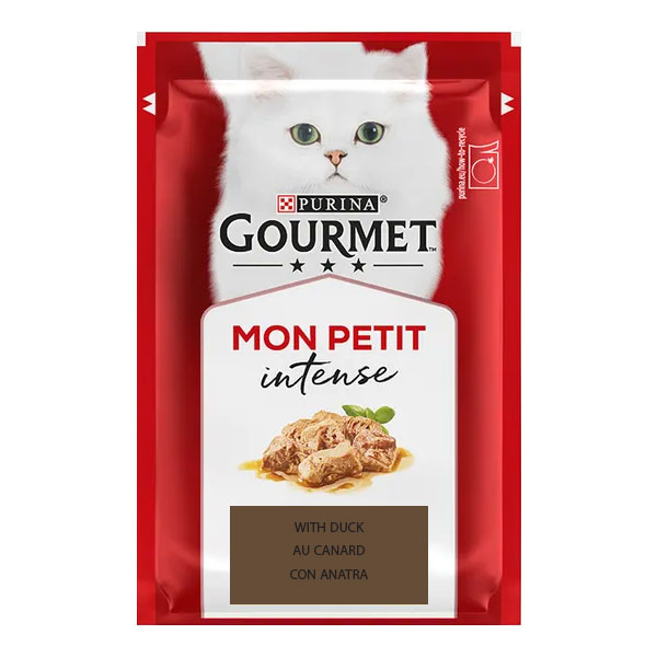 پوچ گربه MON PETIT گورمت طعم اردک