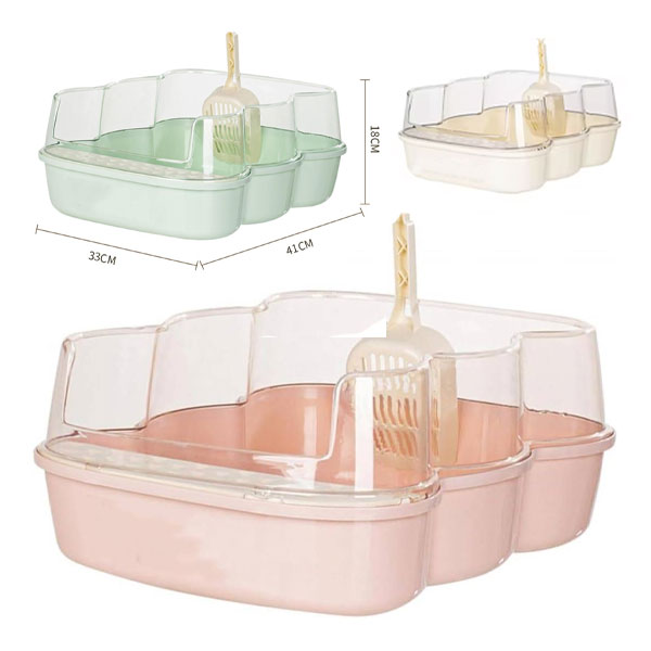 ظرف خاک گربه مدل دیواره دار به همراه بیلچه