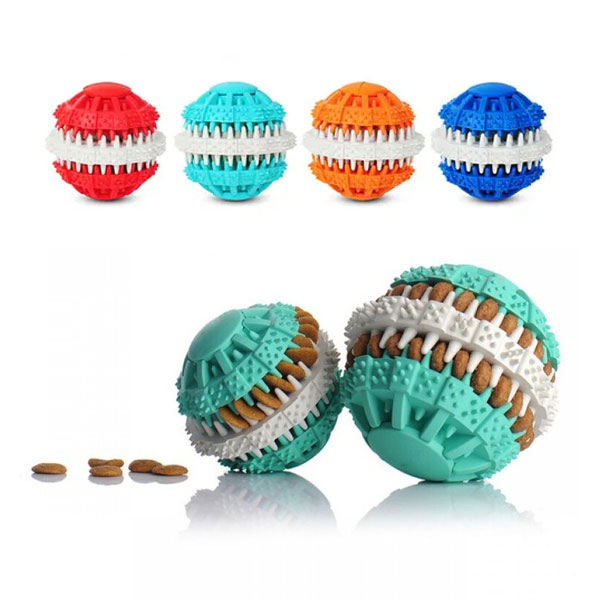 اسباب بازی توپ تشویقی خور و دندانی مسواکی سگ مدل الما