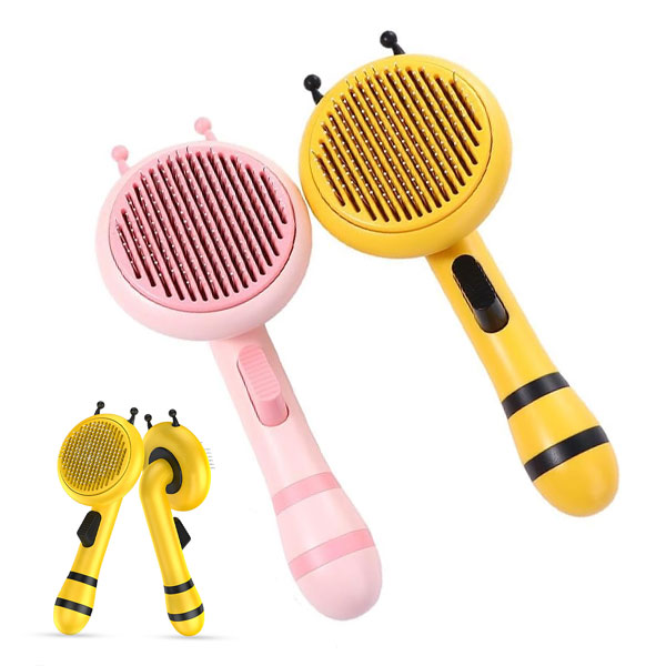 برس سگ و گربه با دکمه تخلیه مدل زنبورک