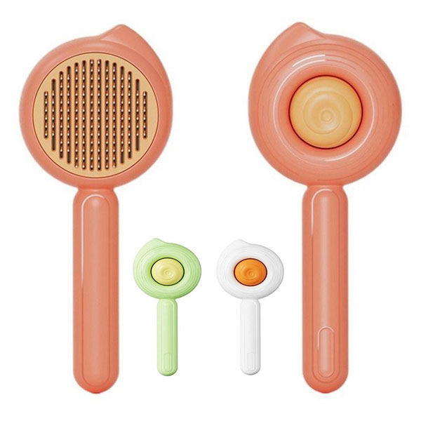 برس سگ و گربه با دکمه تخلیه مدل نلا