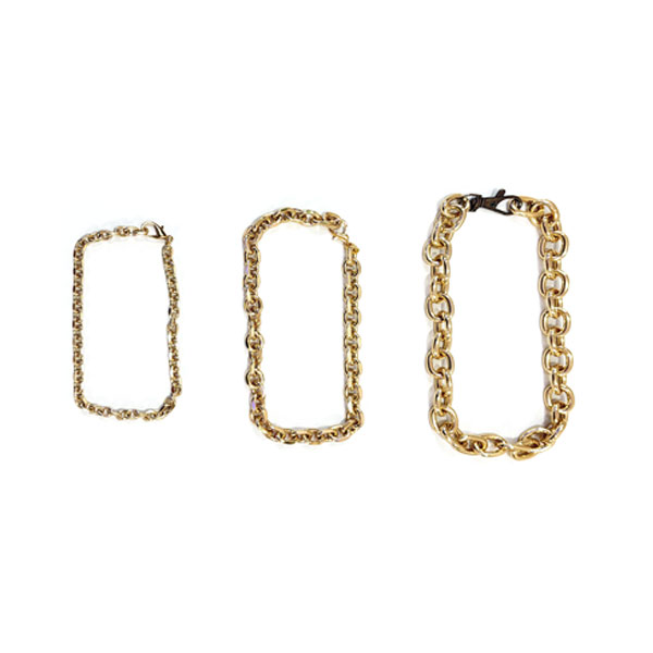 زنجیر کارتیر سگ و گربه رنگ طلایی