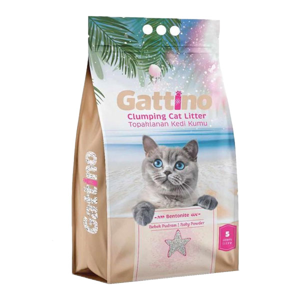 خاک گربه گاتینو با رایحه پودر بچه