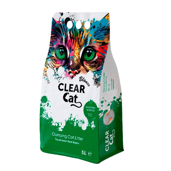 خاک گربه کلیر کت با رایحه آلوئه ورا