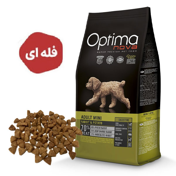 غذای خشک سگ اپتیما نوا با طعم گوشت خرگوش و سیب زمینی