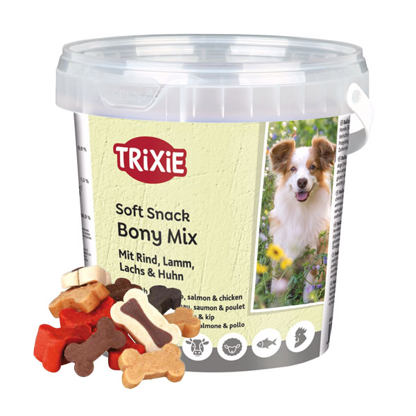 تشویقی سطلی سگ تریکسی مدل Bony Mix