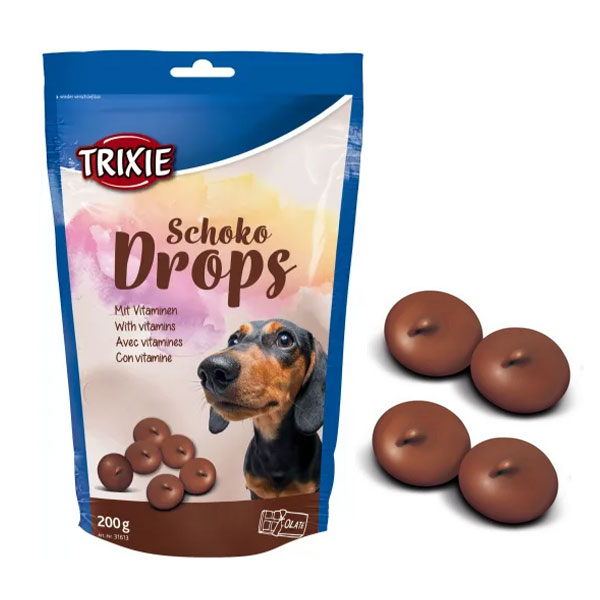 تشویقی سگ تریکسی مدل شکلاتی با ویتامین