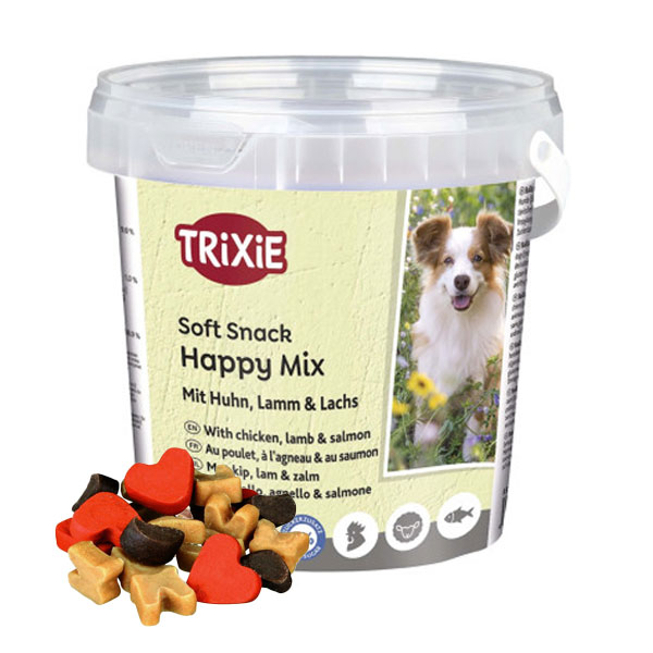 تشویقی سطلی سگ تریکسی مدل Happy Mix