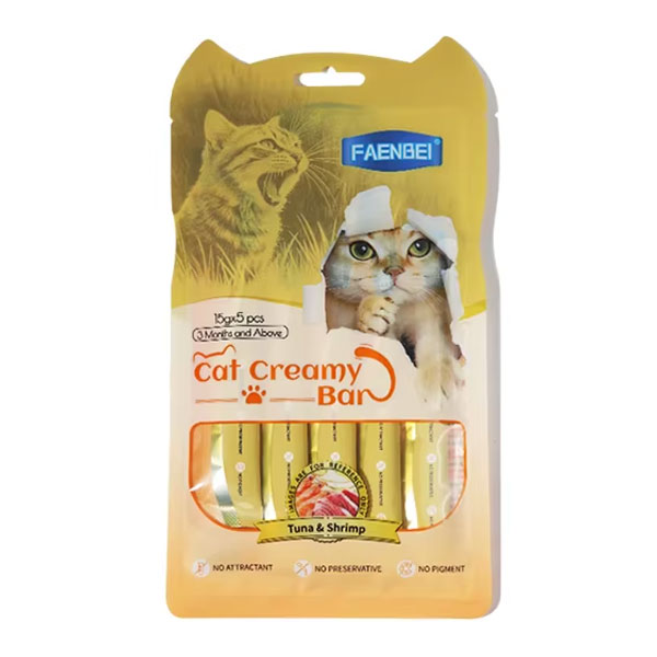 بستنی گربه لوکس فنبی طعم ماهی تن و میگو