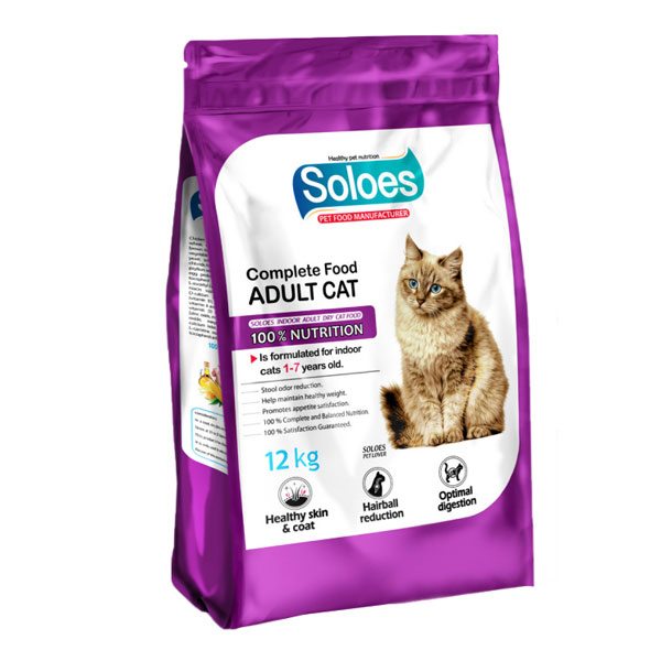 غذای خشک گربه بالغ Soloes طعم مرغ و برنج