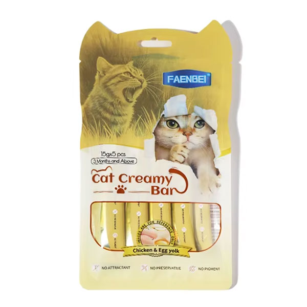 بستنی گربه لوکس فنبی طعم مرغ و زرده تخم مرغ