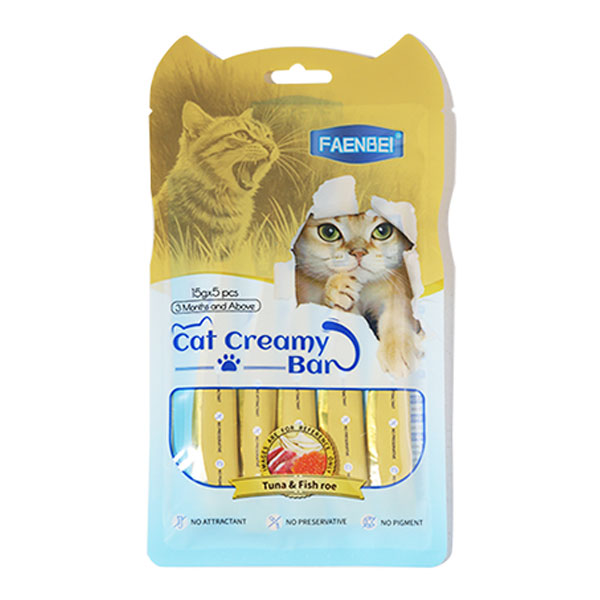 بستنی گربه لوکس فنبی طعم ماهی تن و خاویار