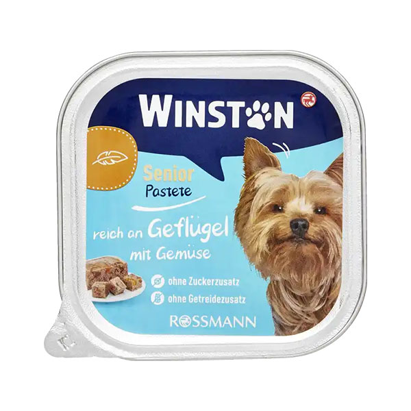 ووم سگ های مسن وینستون طعم مرغ و سبزیجات