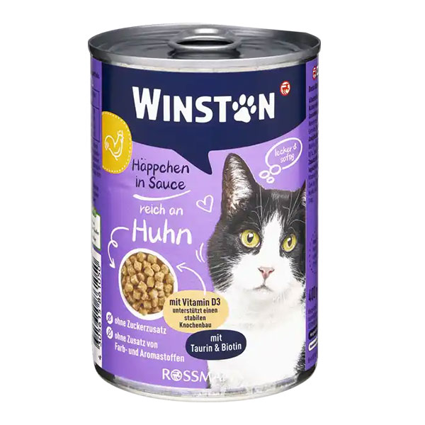 کنسرو گربه وینستون طعم مرغ