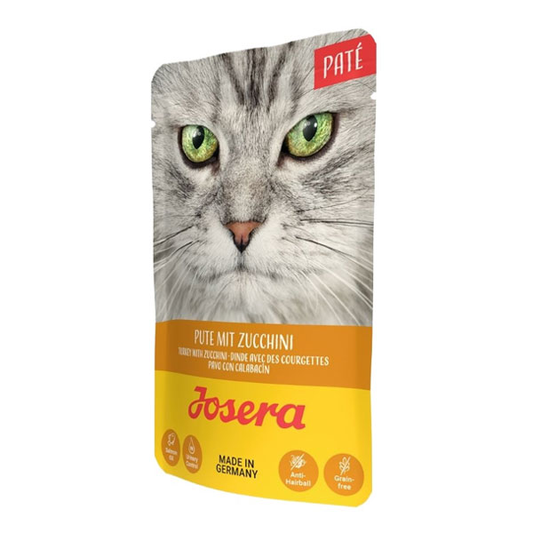 پوچ گربه پته جوسرا با طعم بوقلمون با کدو سبز