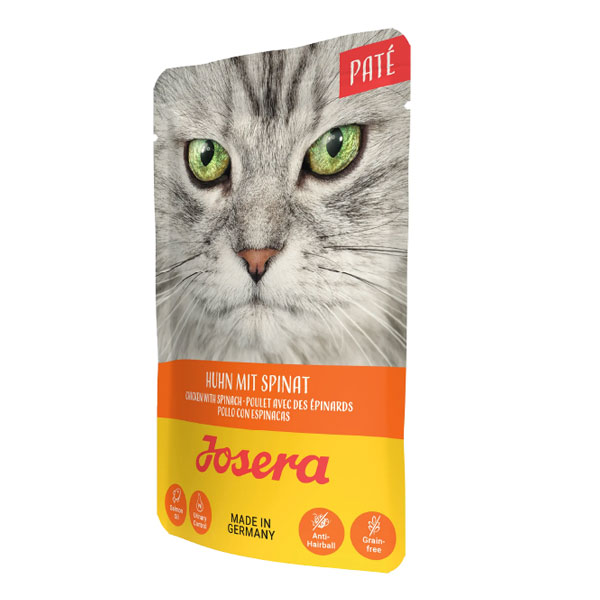 پوچ گربه پته جوسرا با طعم مرغ با اسفناج