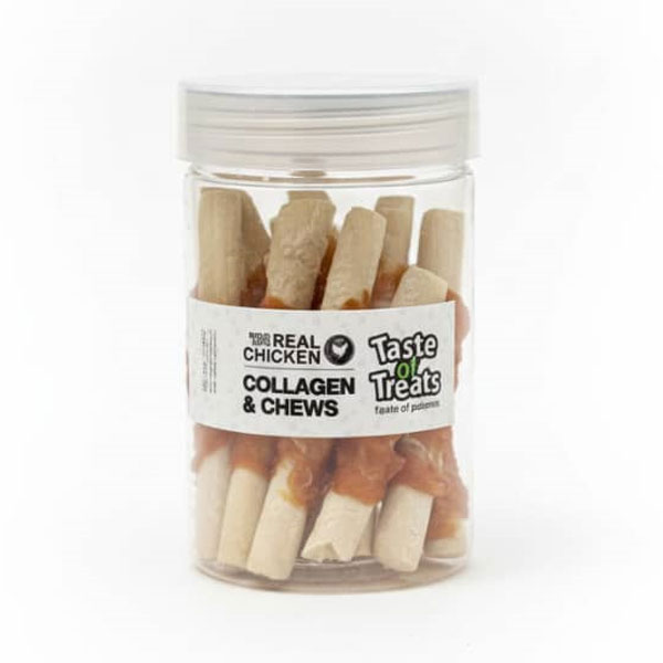 تشویقی سطلی سگ مدل مدادی دورپیچ مرغ Taste of Treats