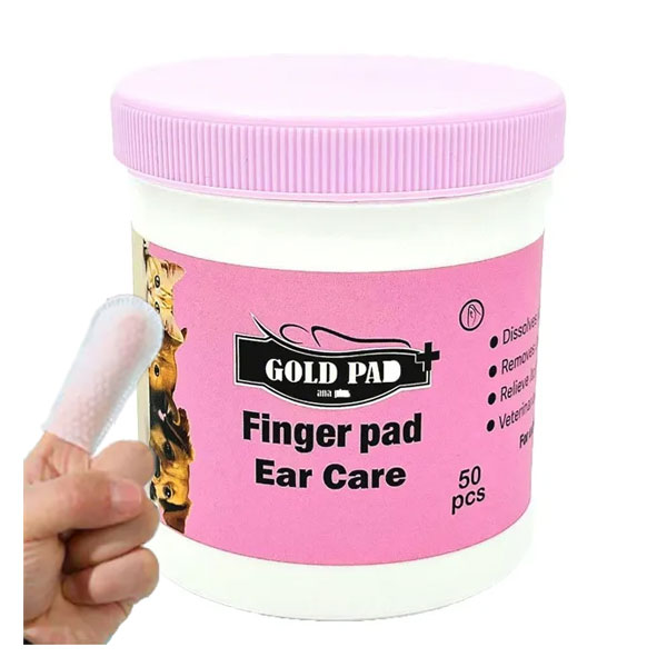 پد انگشتی پاک کننده گوش سگ و گربه گلد پد