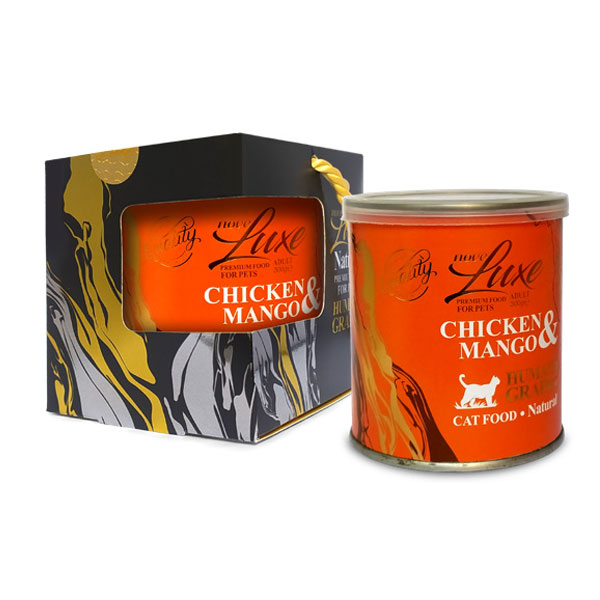 کنسرو نچرال گربه با طعم مرغ و انبه نوول