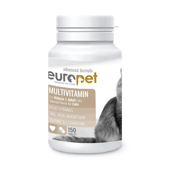 قرص مولتی ویتامین گربه یوروپت