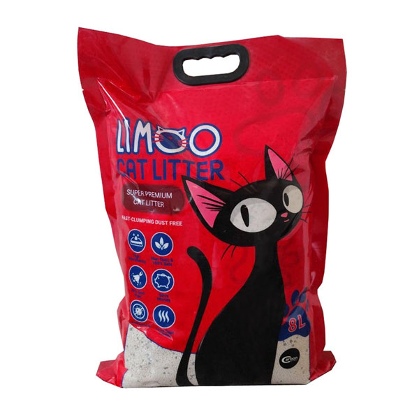 خاک گربه لیمو مدل سوپر پریمیوم کربن دار قرمز