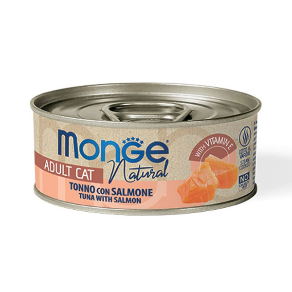 کنسرو گربه مونژه طعم ماهی تن و سالمون