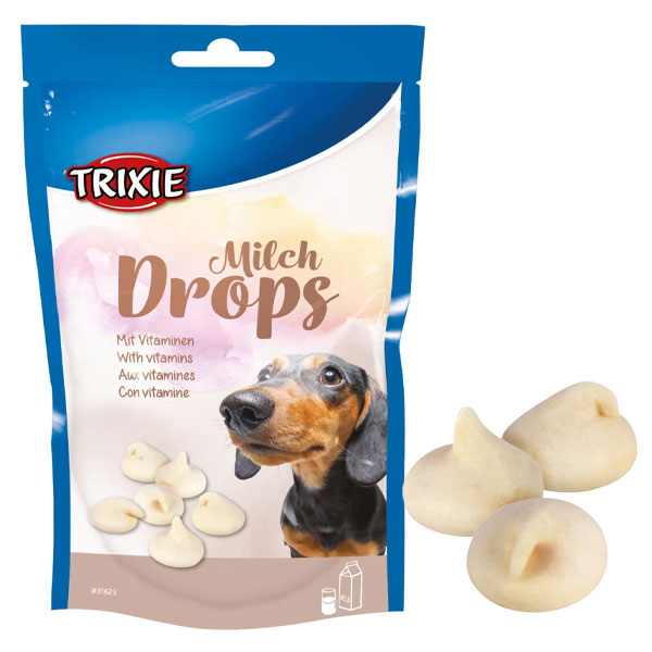 تشویقی سگ مدل قطره ای شکل تریکسی با طعم شیر