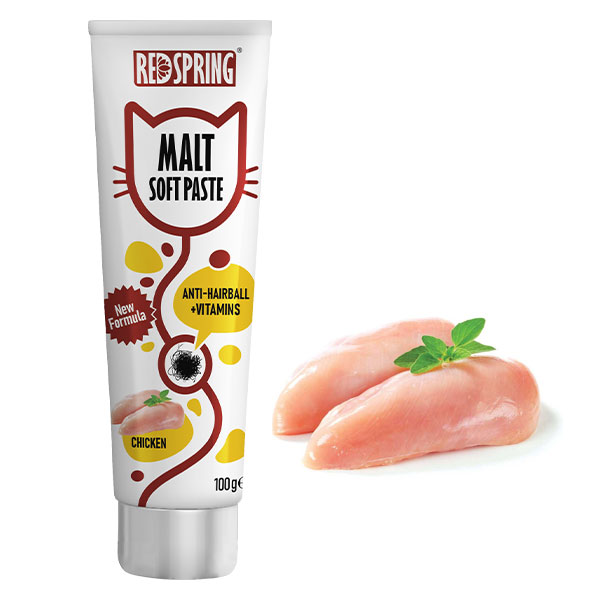 خمیر مالت گربه با طعم مرغ رد اسپرینگ