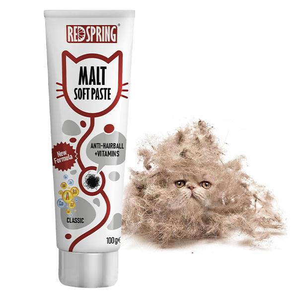 خمیر مالت گربه ضد گلوله مویی کلاسیک (بدون طعم) رد اسپرینگ