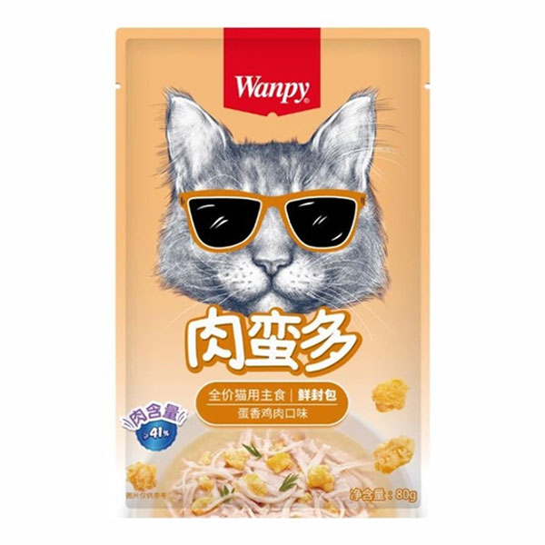 پوچ گربه کینگ ویتامین ونپی طعم مرغ و تخم مرغ