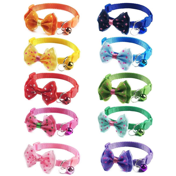 قلاده گردنی مدل پاپیونی زنگوله دار