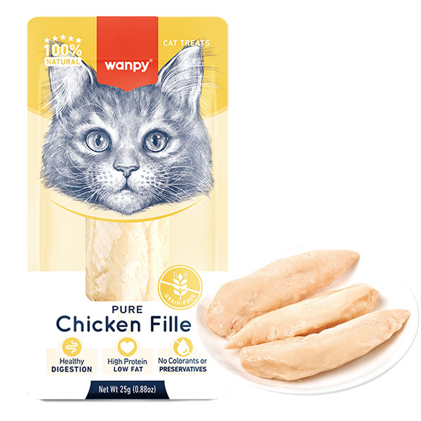 تشویقی گربه ونپی طعم فیله مرغ