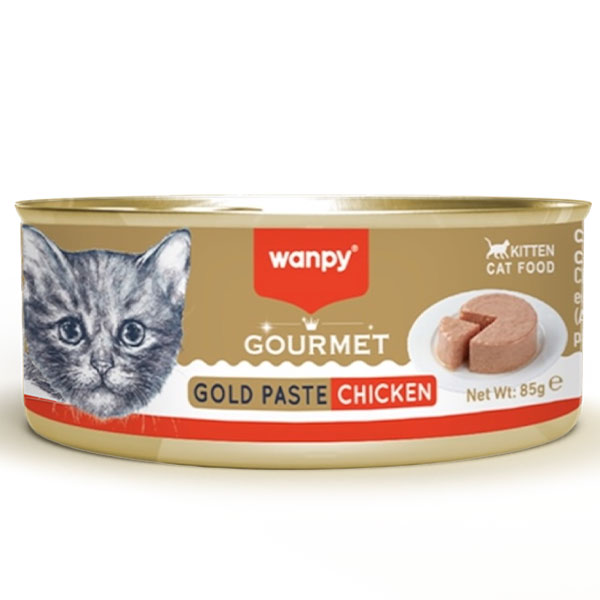 کنسرو بچه گربه گورمت گلد پته با طعم مرغ ونپی