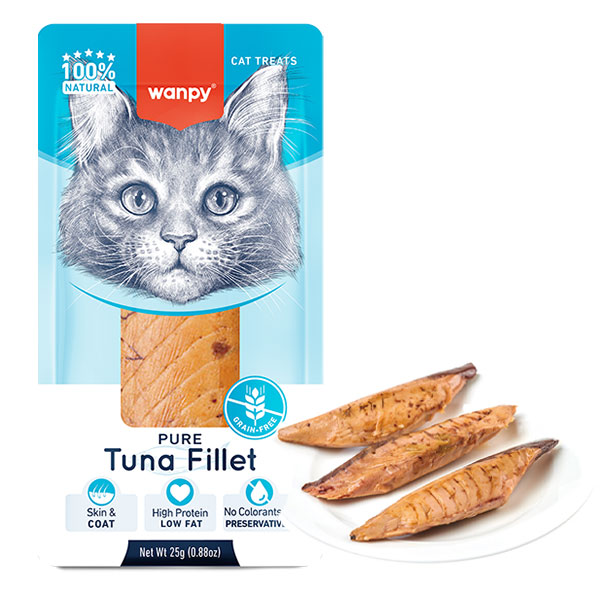 تشویقی گربه ونپی طعم فیله ماهی تن