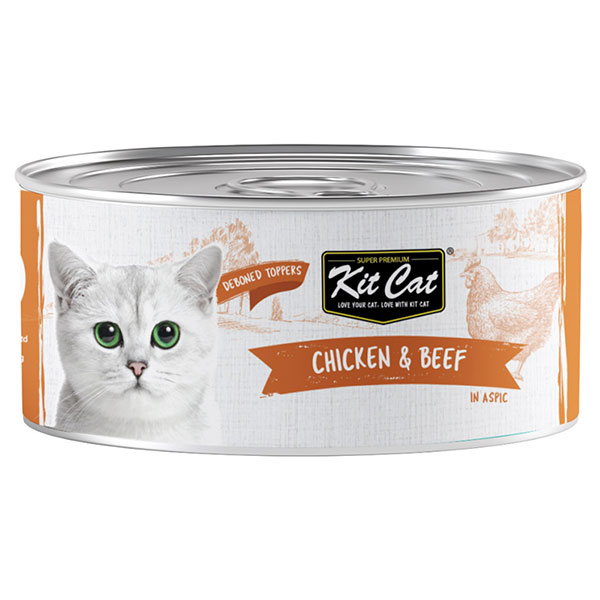 کنسرو گربه کیت کت با طعم مرغ و گوشت