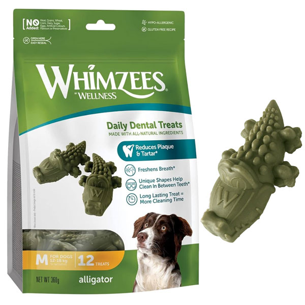 تشویقی دنتال سگ مدل تمساحی Alligator Medium ویمزیس