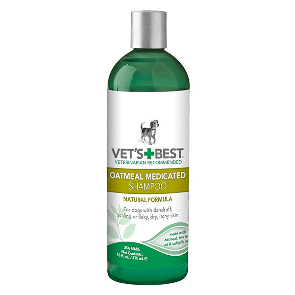 شامپو درمانی تسکین دهنده خارش و التهاب پوستی سگ مدل Oatmeal وتس بست