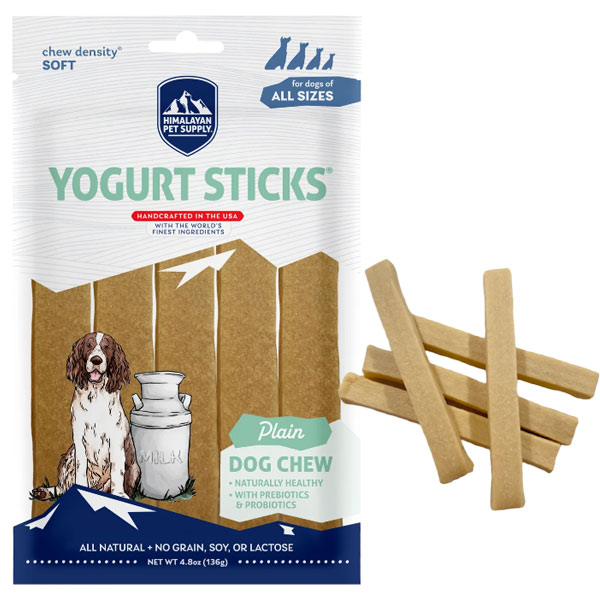 تشویقی استیک ماست سگ مدل Yogurt Sticks - Plain هیمالین