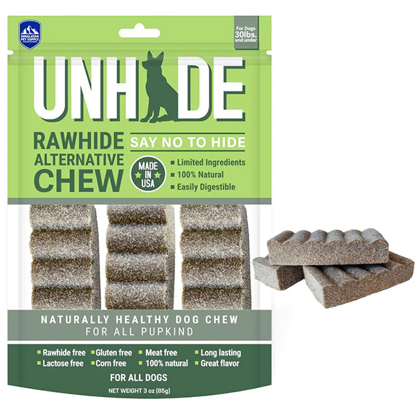 تشویقی سگ مدل Unhide Rawhide Free Chew-Small هیمالین
